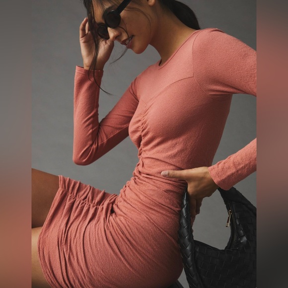 Anthropologie Sundry Ruched Sweetheart Dress - Picture 4 of 7